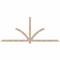 Ekena Millwork Redmond Smooth Timber Gable Bracket, Douglas Fir, 108"W x 45"H x 3 1/2"D x 3 1/2"F, 10/12 Pitch GBW108X45X0404RED00SDF - alternate 1